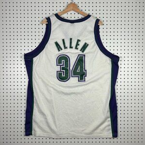 Ray Allen Milwaukee Bucks NBA Nike Jersey Size XXL Swingman‎ Mesh READ Vintage